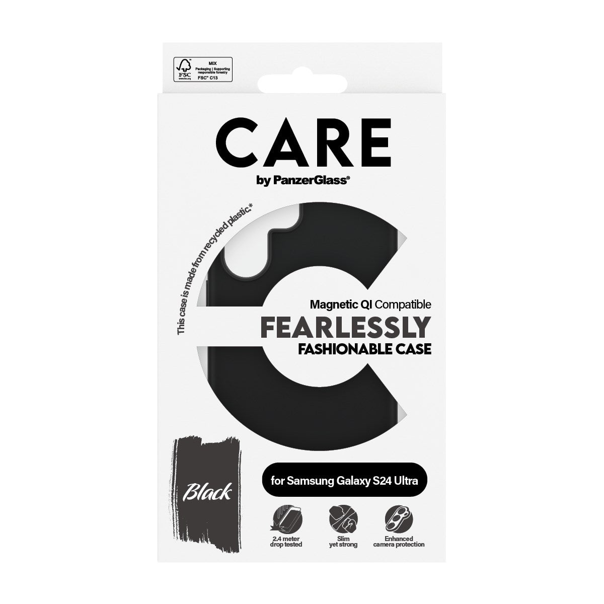 CARE™ by PanzerGlass® Case Sort m. Qi Compatible Samsung Galaxy S24 Ultra